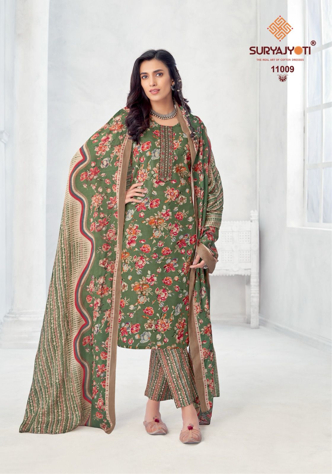 Suryajyoti Nikhaar Vol 11 Readymade Cotton Printed Dress Collection