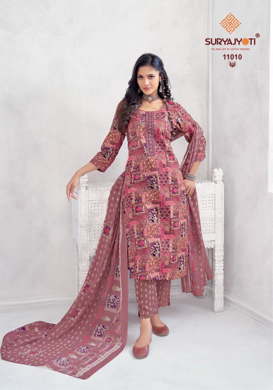 Suryajyoti Nikhaar Vol 11 Readymade Cotton Printed Dress Collection