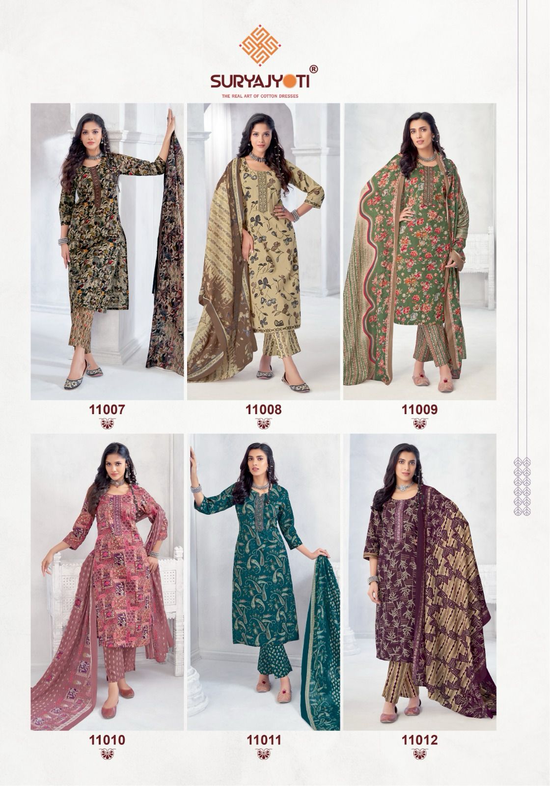Suryajyoti Nikhaar Vol 11 Readymade Cotton Printed Dress Collection