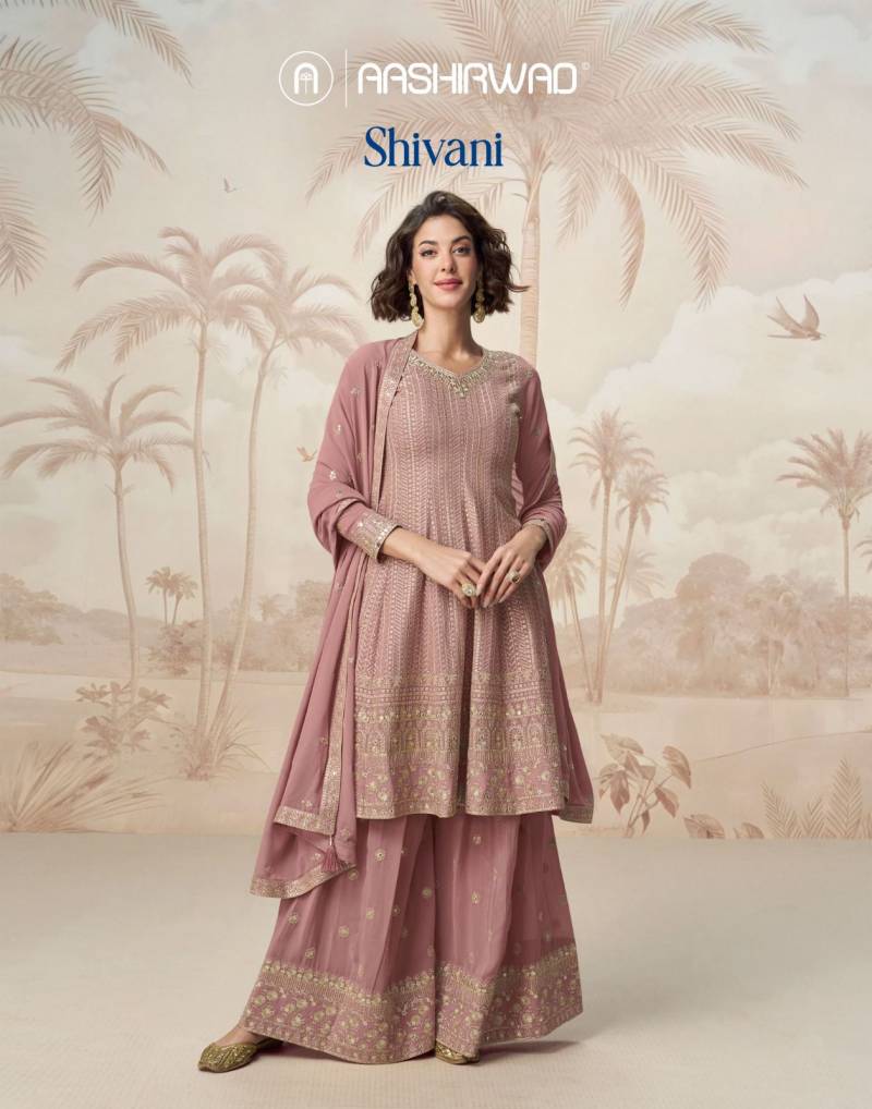 Aashirwad Shivani Georgette Designer Salwar Kameez Collection