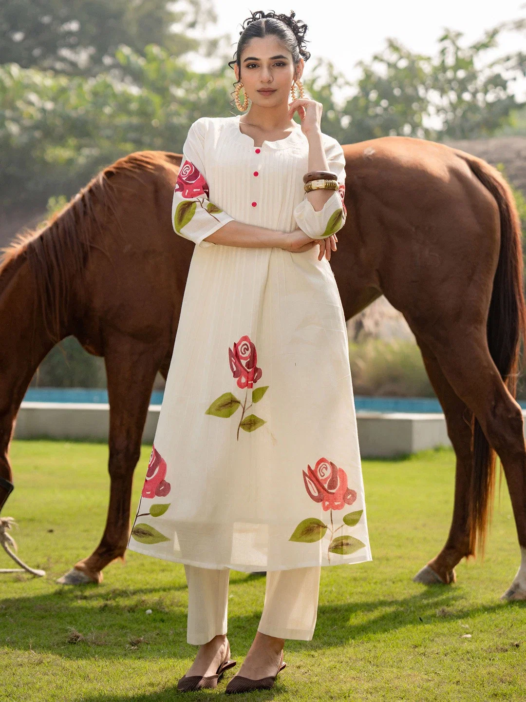 Indo Era 2553 Casual Wear Cotton Printed Kurtis Collection