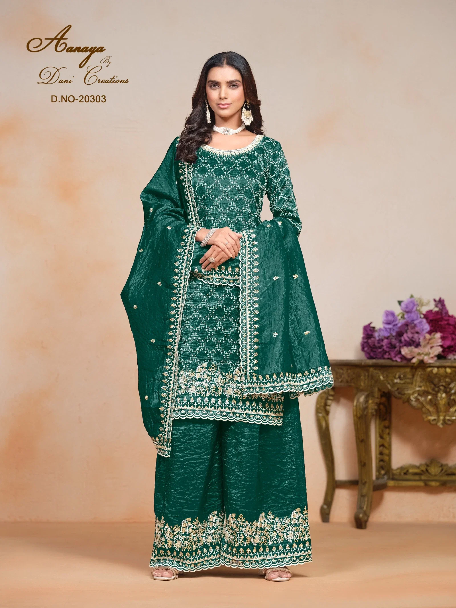 Aanaya Vol 203 Gold Crush Designer Salwar Kameez Collection