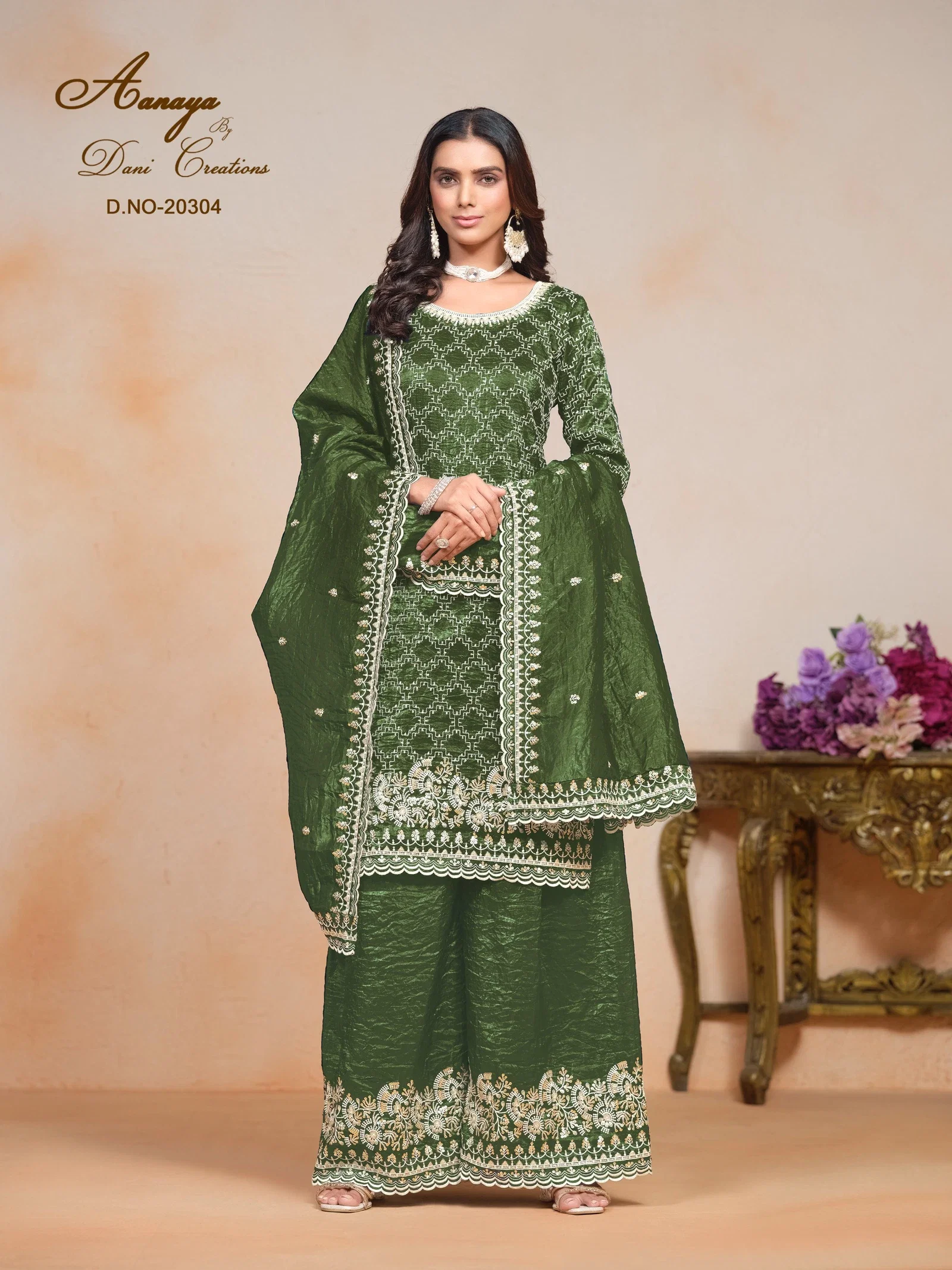 Aanaya Vol 203 Gold Crush Designer Salwar Kameez Collection