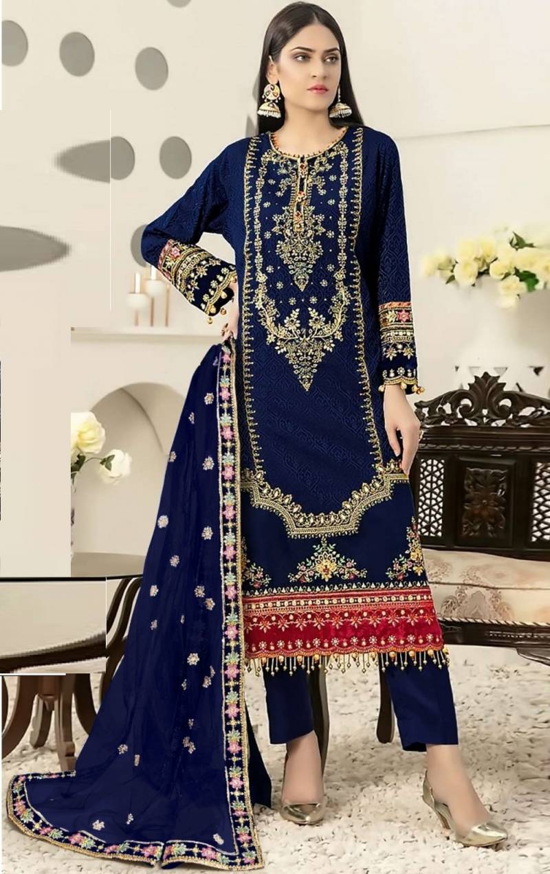 Mah E Rooh 4164 Velvet Embroidered Salwar Kameez Collection