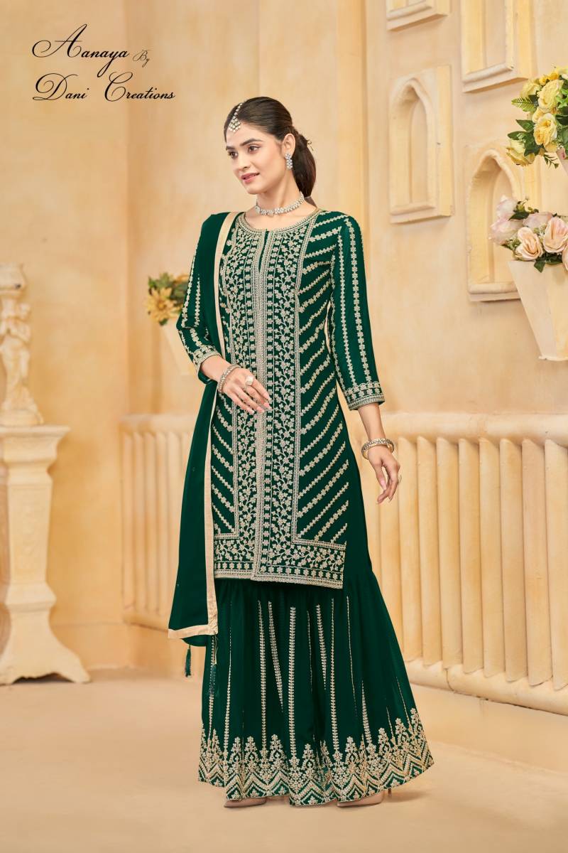 Aanaya Vol 219 Faux Georgette Designer Salwar Kameez Collection
