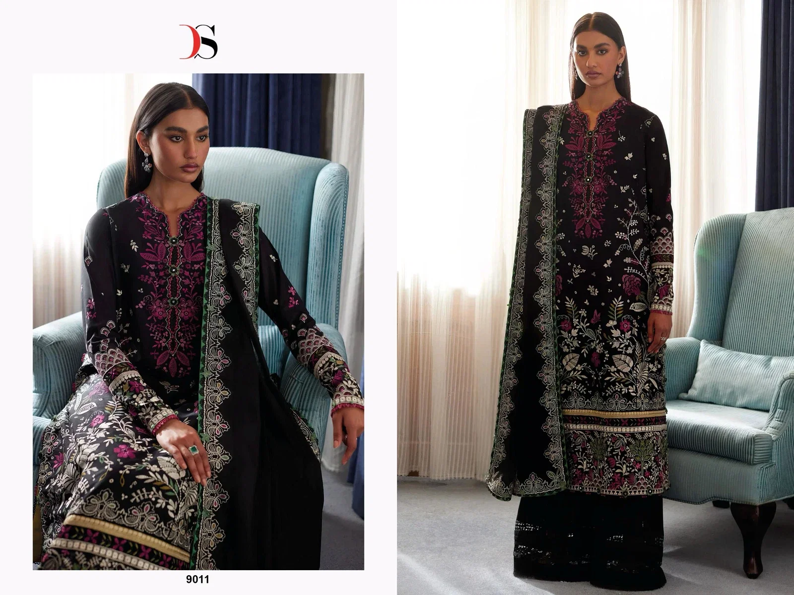 Deepsy Elan Nx Lawn 25 Cotton Embroidered Pakistani Salwar Kameez