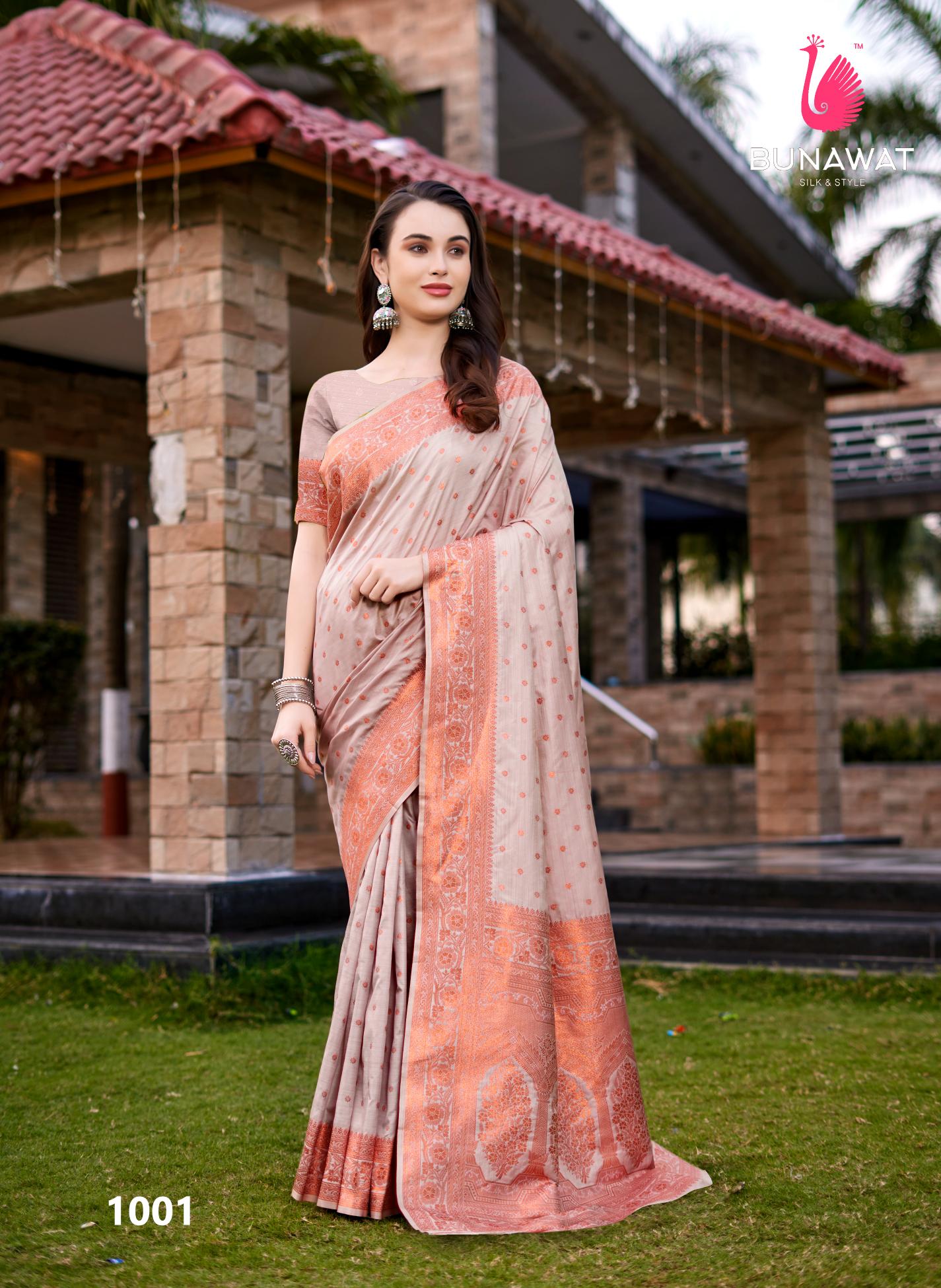 Bunawat Melody Silk Festival Wear Fancy Silk Sarees Collection
