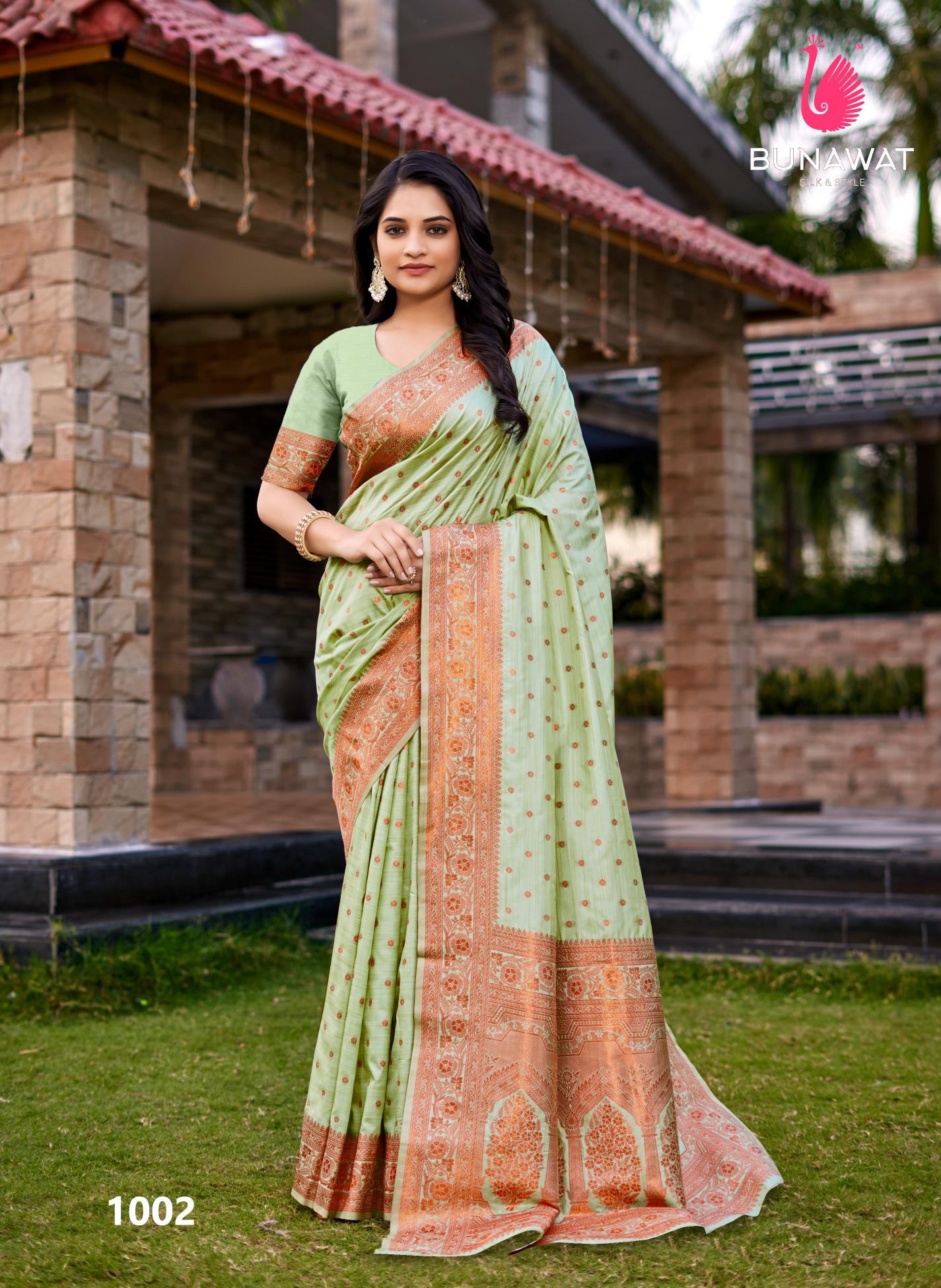 Bunawat Melody Silk Festival Wear Fancy Silk Sarees Collection