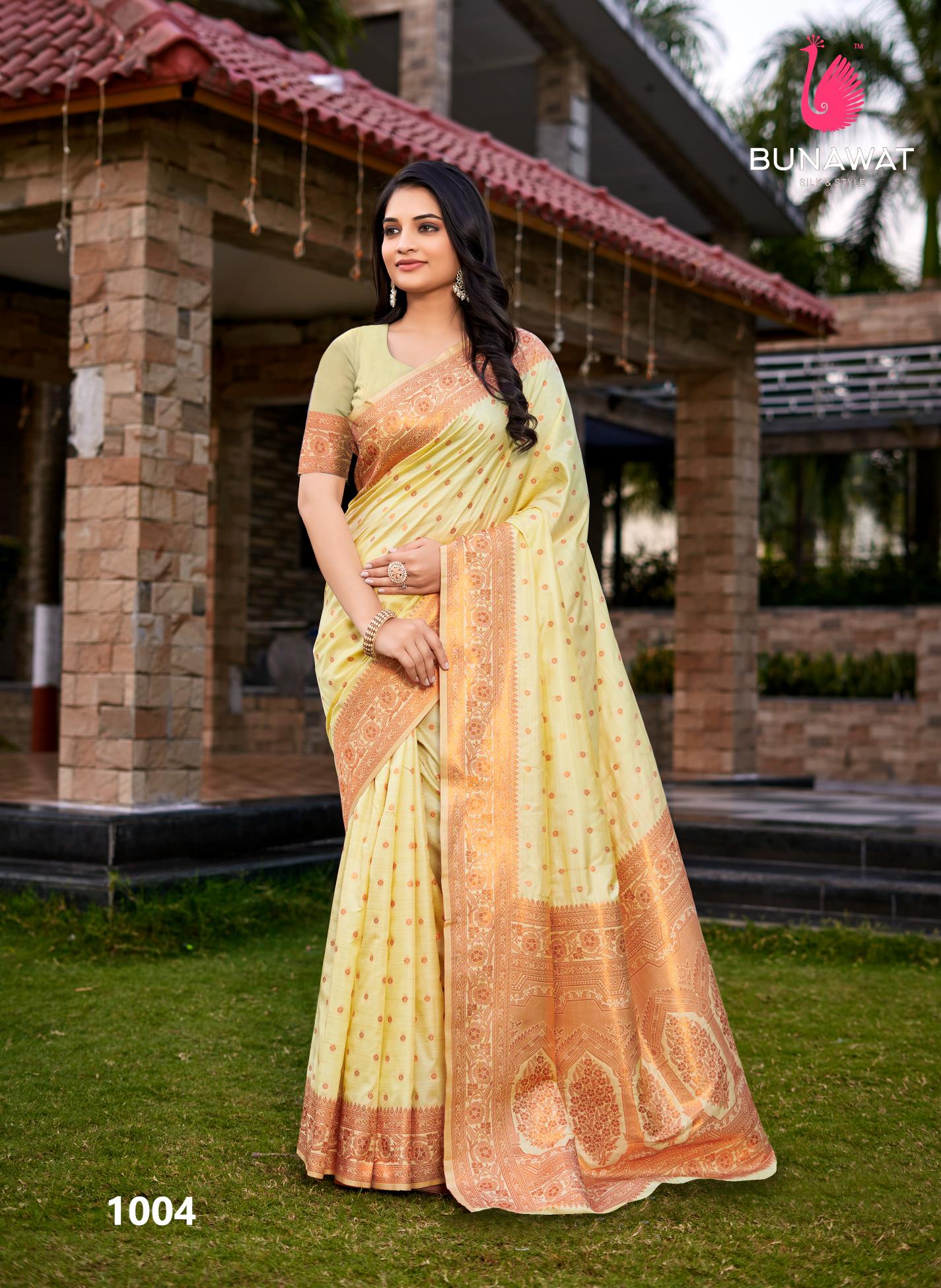 Bunawat Melody Silk Festival Wear Fancy Silk Sarees Collection