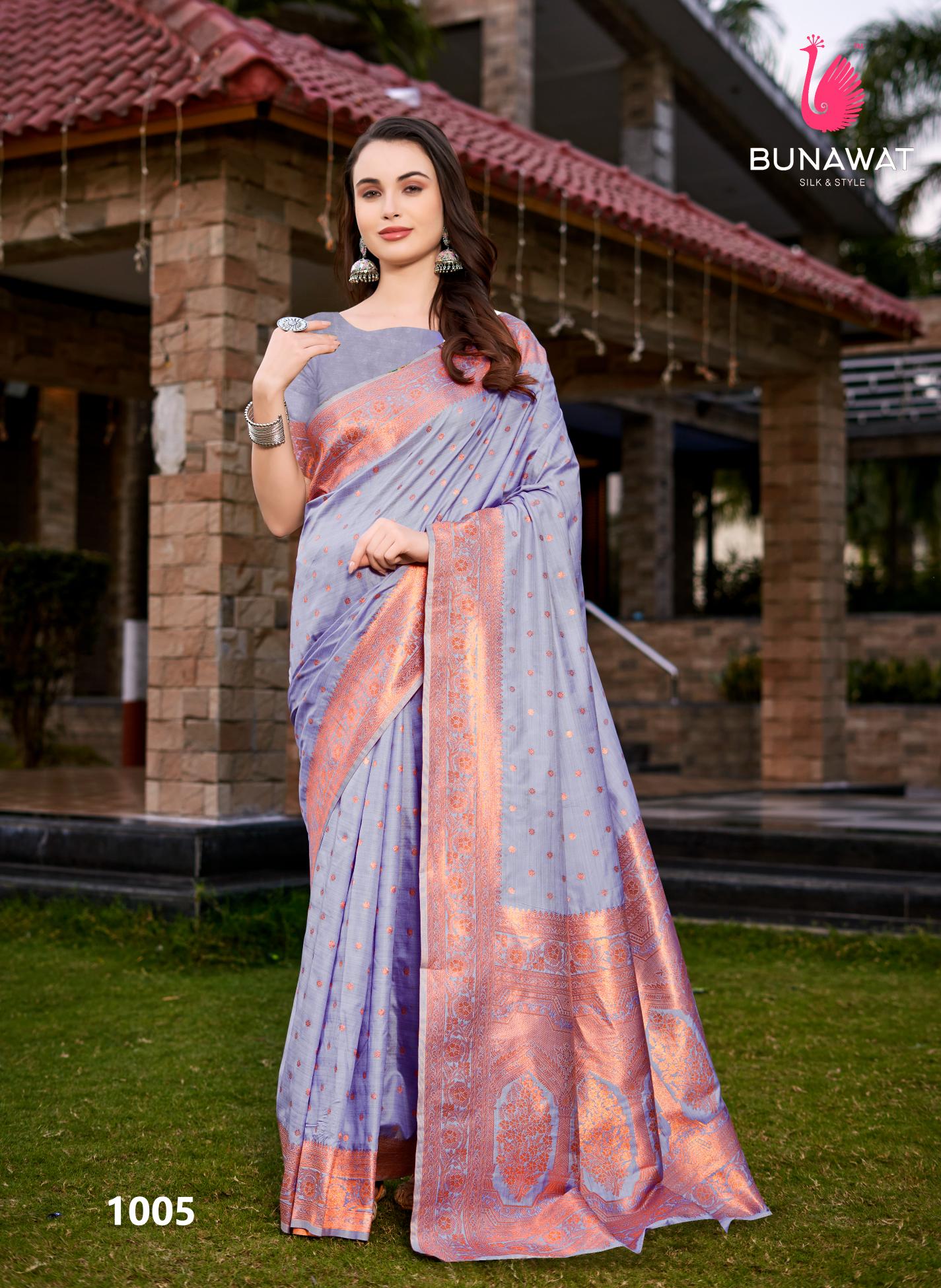 Bunawat Melody Silk Festival Wear Fancy Silk Sarees Collection