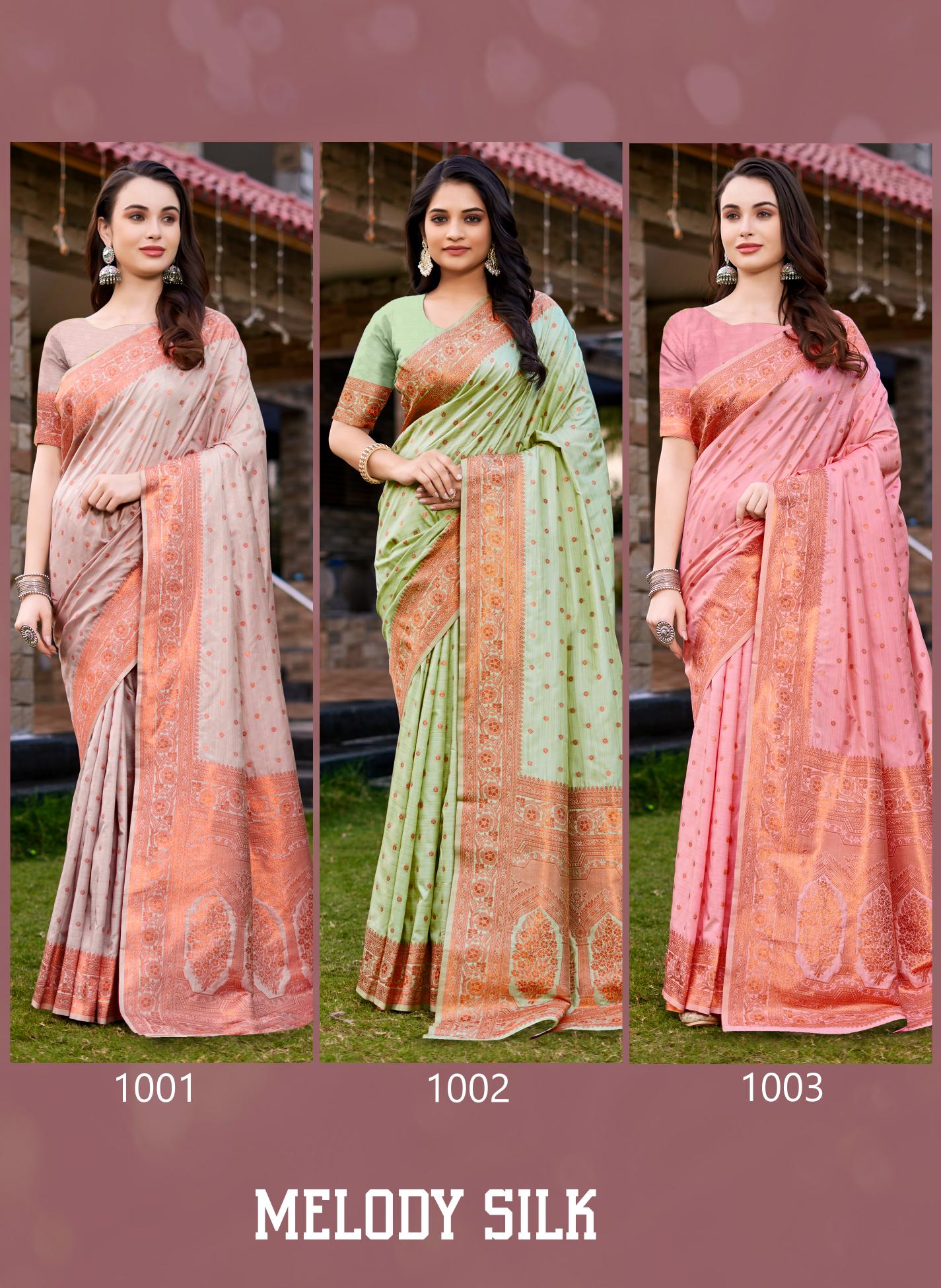 Bunawat Melody Silk Festival Wear Fancy Silk Sarees Collection