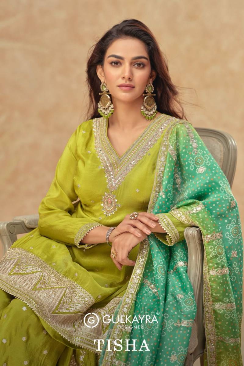 Gulkayra Tisha Shimmer Silk Salwar Suits Collection