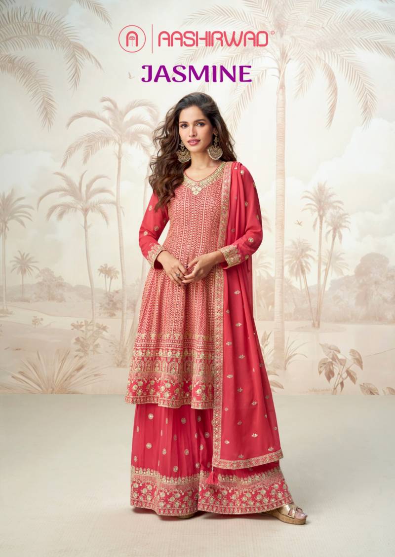 Aashirwad Jasmine Georgette Designer Salwar Kameez Collection
