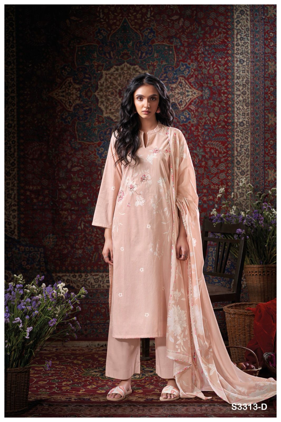 Ganga Bret Cotton Printed Embroidered Salwar Suit Collection