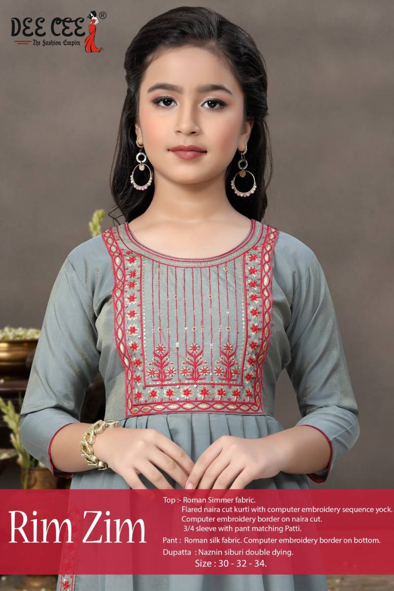 Deecee Rim Zim Shimmer Embroidered Readymade Dress Collection