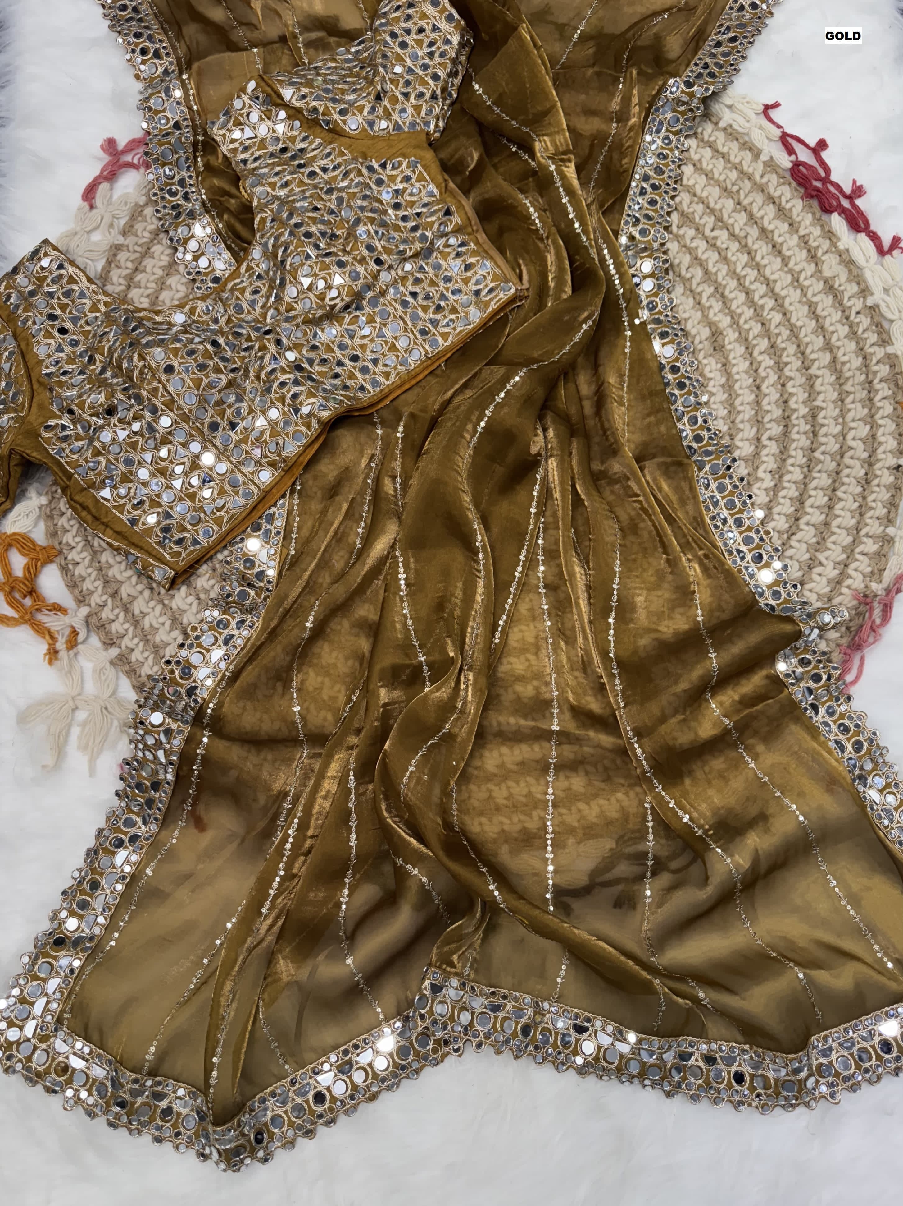 DR 3448 Party Wear Jimmy Chhoo Sequins Work Bollywood Saree Collection 