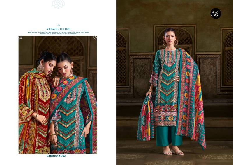 Belliza Musafir Viscose Rayon Printed Dress Material Collection