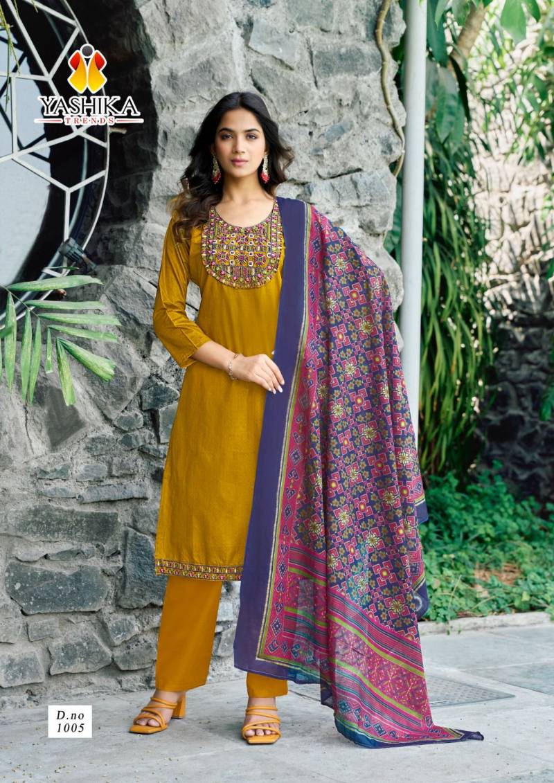 Yashika Shanaya Cotton Fancy Dress Material Collection