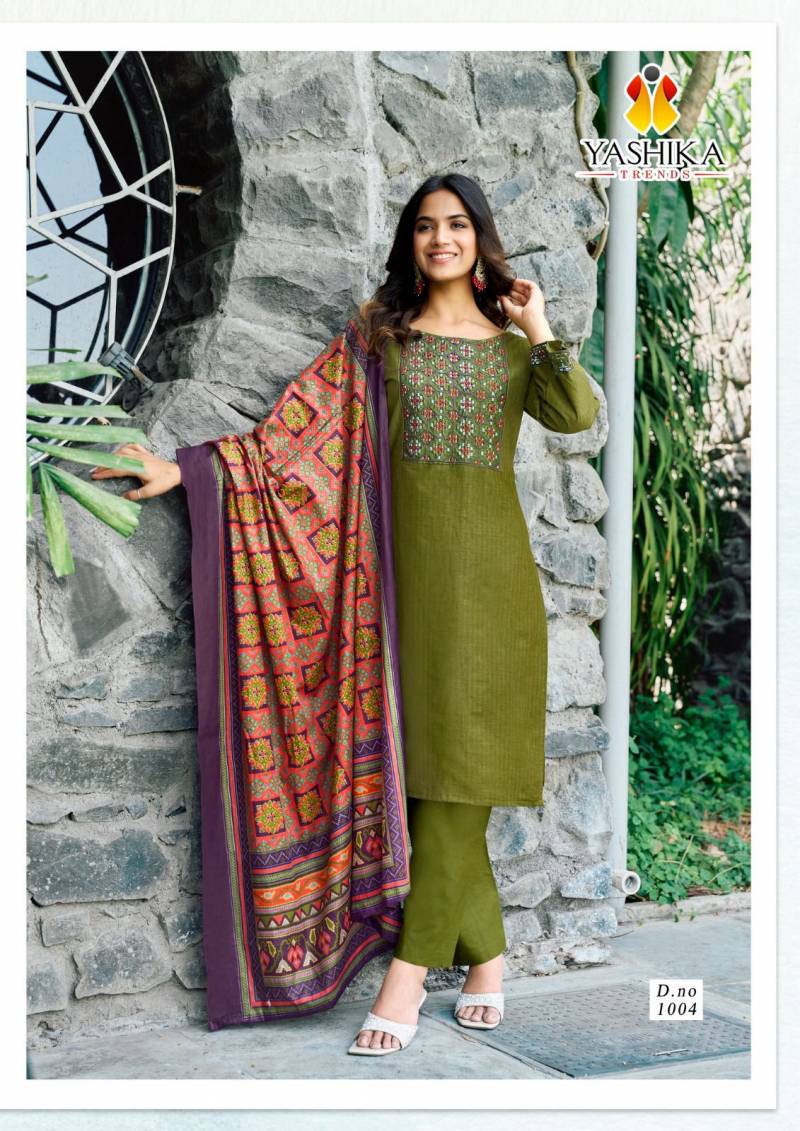 Yashika Shanaya Cotton Fancy Dress Material Collection