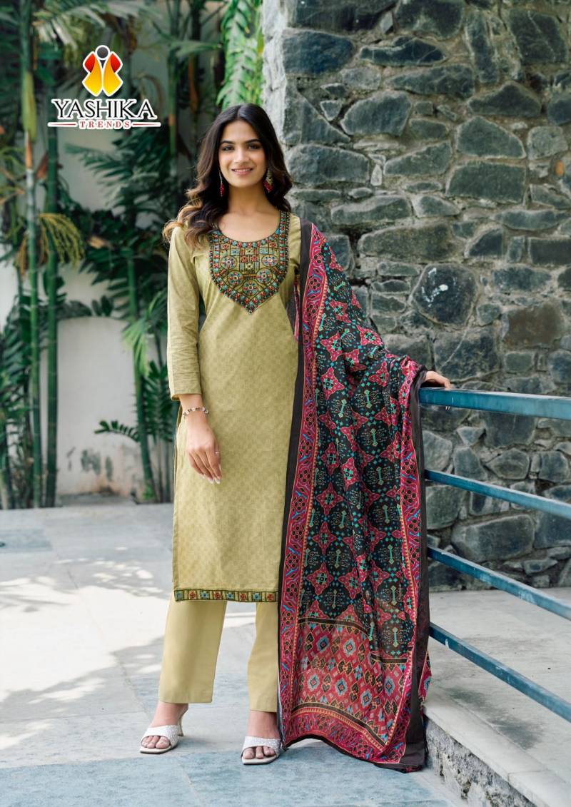 Yashika Shanaya Cotton Fancy Dress Material Collection