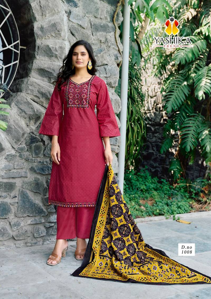 Yashika Shanaya Cotton Fancy Dress Material Collection