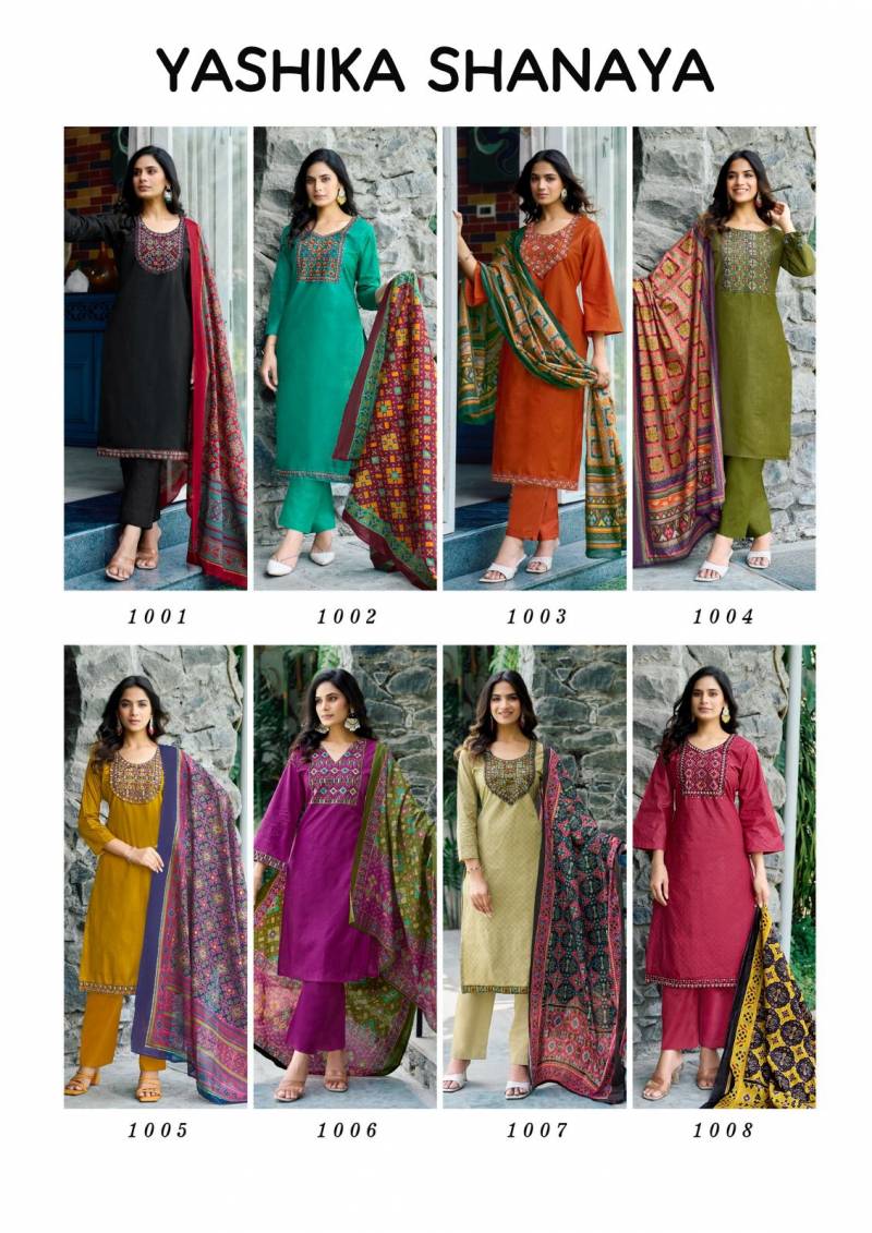 Yashika Shanaya Cotton Fancy Dress Material Collection