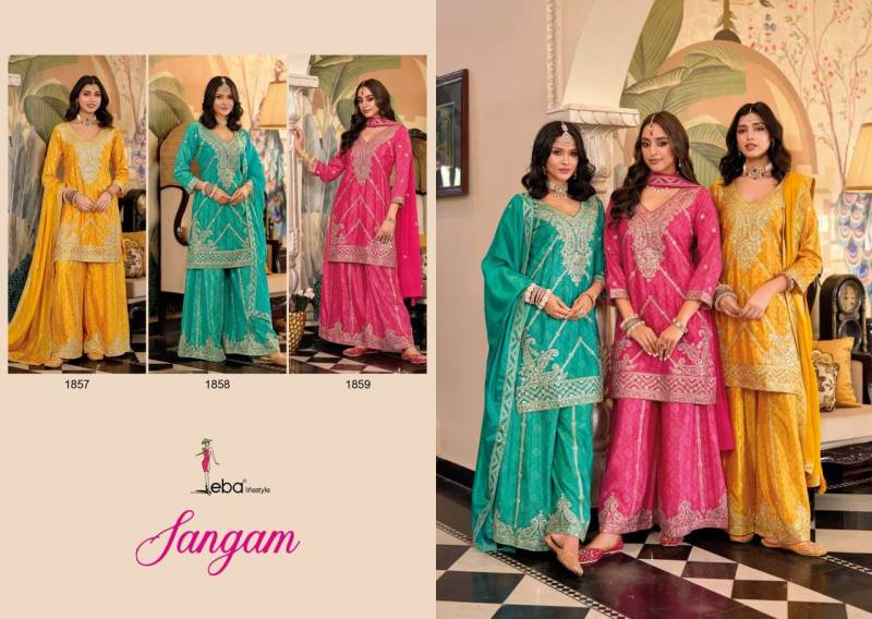 Eba Sangam Chinon Digital Printed Salwar Kameez Collection