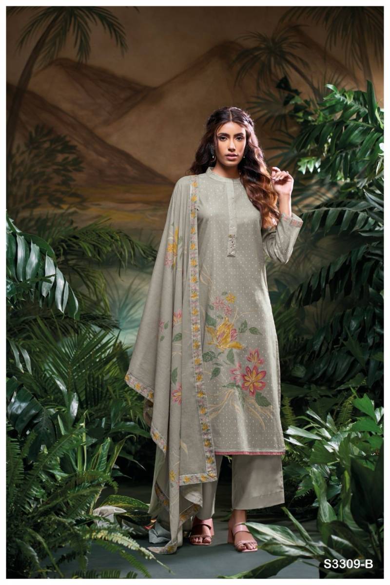 Ganga Kasia Cotton Printed Embroidered Salwar Suit Collection