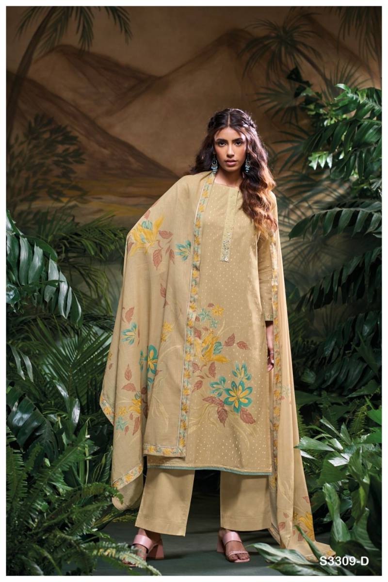 Ganga Kasia Cotton Printed Embroidered Salwar Suit Collection
