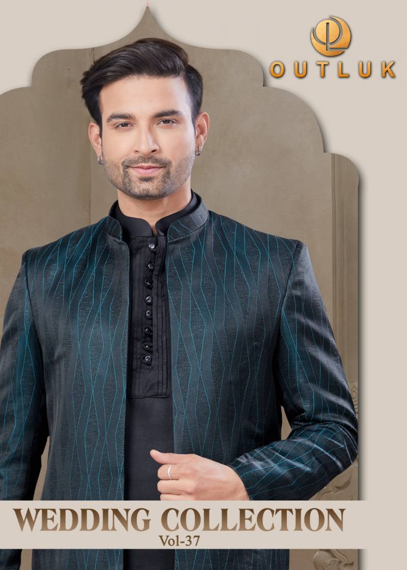 Outluk Wedding Collection Vol 37 Kurta Pajama With Koti Collection
