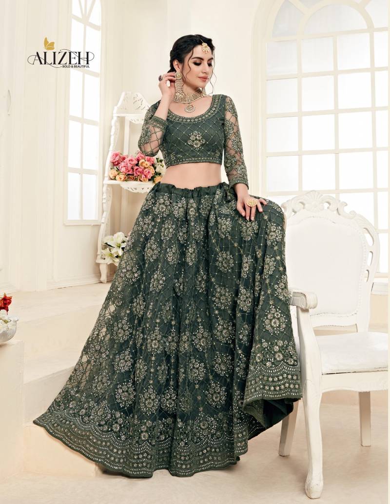 Alizeh Bridal Heritage 1004 Designer Lehenga Choli Collection