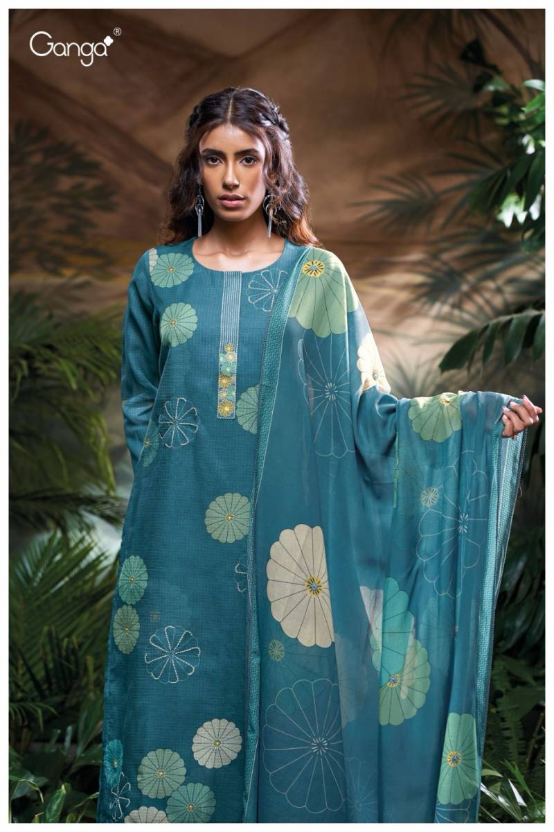 Ganga Navjot Kota Printed Embroidered Salwar Suit Collection