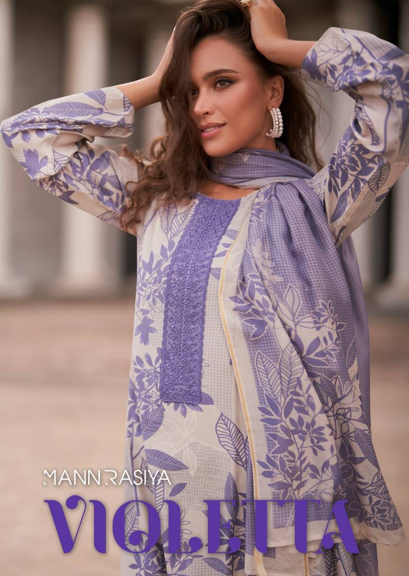 Mannrasiya Violetta Modal Muslin Silk Digital Printed Salwar Kameez
