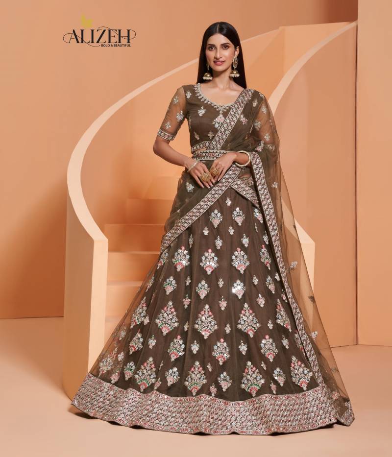 Alizeh Engagement Vol 2 Net Designer Lehenga Choli Collection
