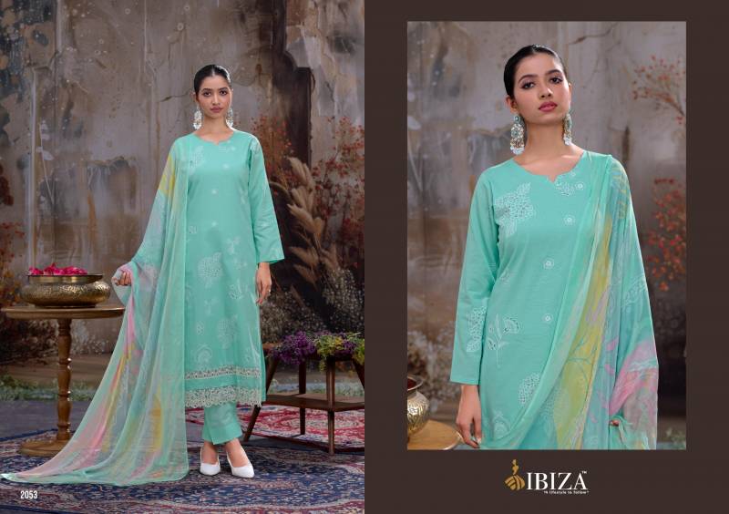 Ibiza Kewat Linen Khadi Printed Salwar Kameez Collection