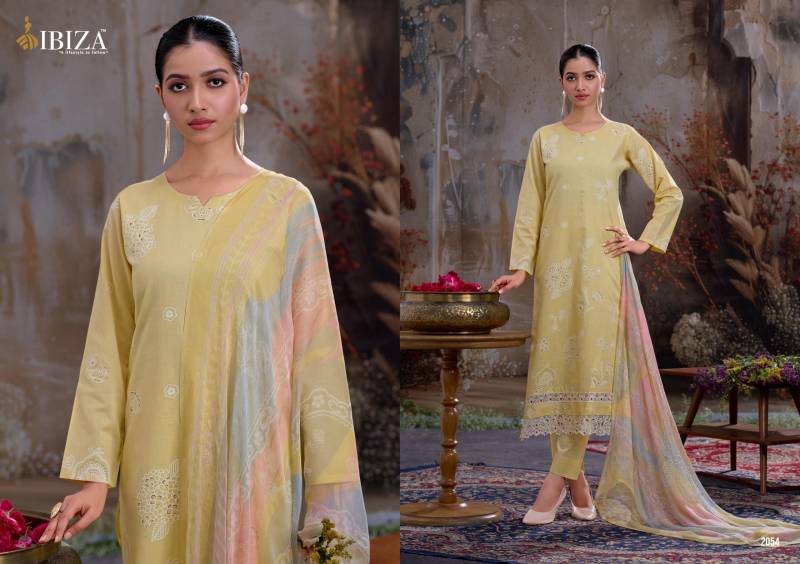 Ibiza Kewat Linen Khadi Printed Salwar Kameez Collection