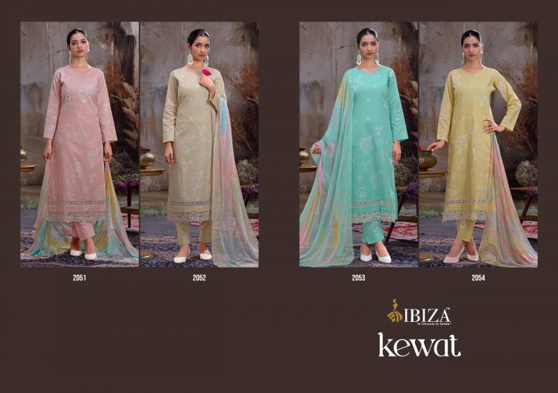 Ibiza Kewat Linen Khadi Printed Salwar Kameez Collection