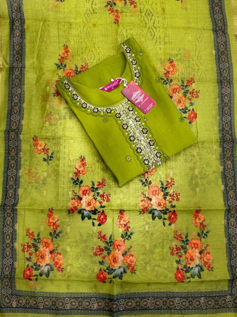 Bhagwati Nisha Roman Silk Kurti Bottom With Dupatta Collection
