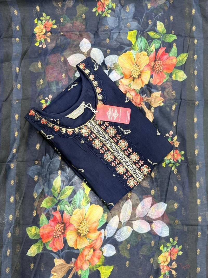 Bhagwati Nisha Roman Silk Kurti Bottom With Dupatta Collection