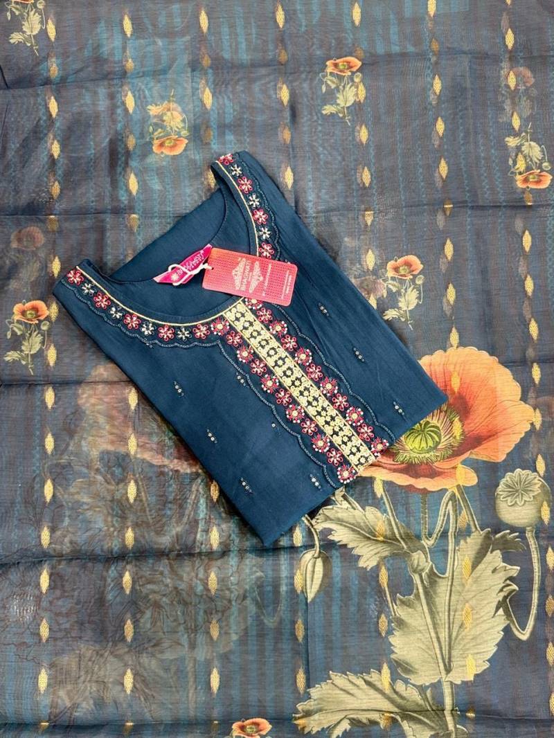 Bhagwati Nisha Roman Silk Kurti Bottom With Dupatta Collection