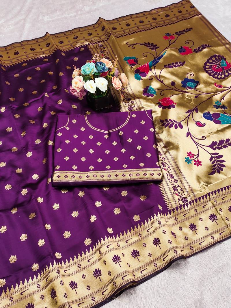 Risha 533 Silk Woven Paithani Fancy Saree Collection