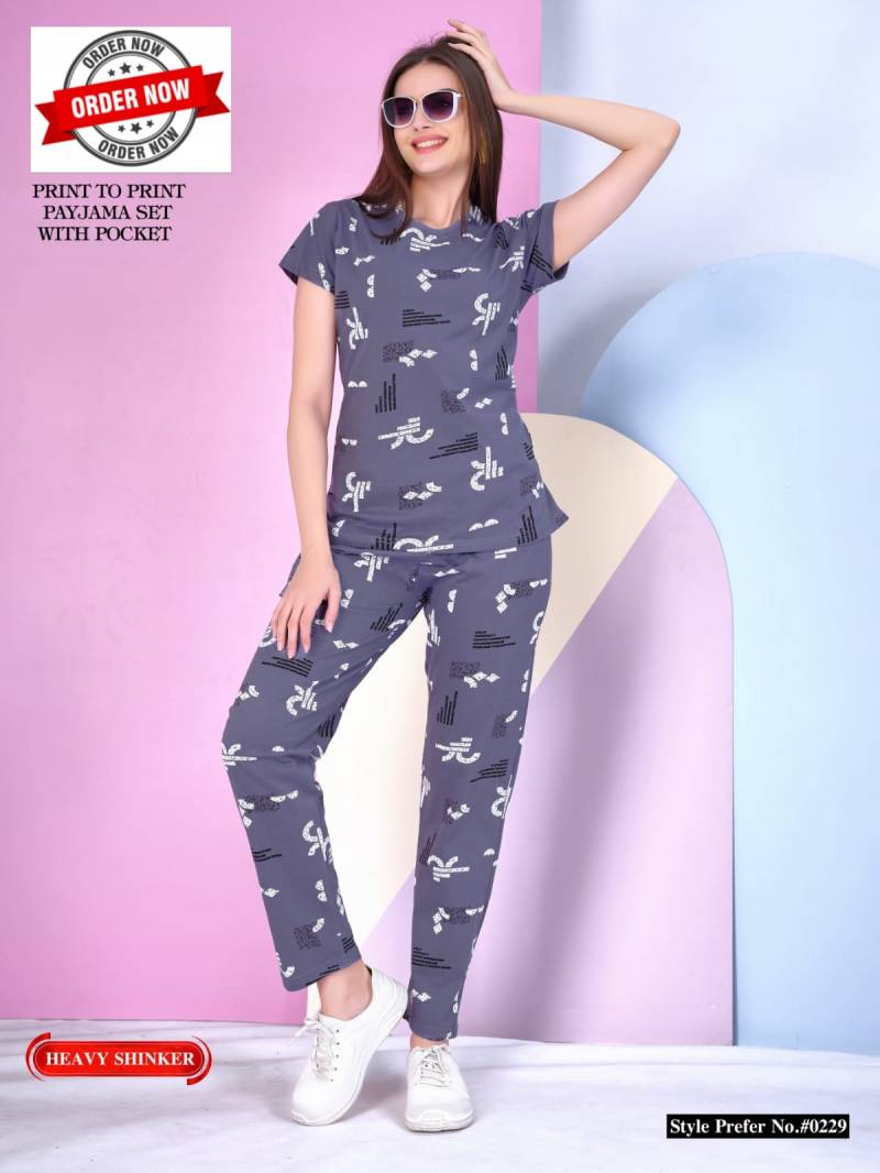 Summer Special Vol At 0229 Hosiery Cotton Night Suits Collection