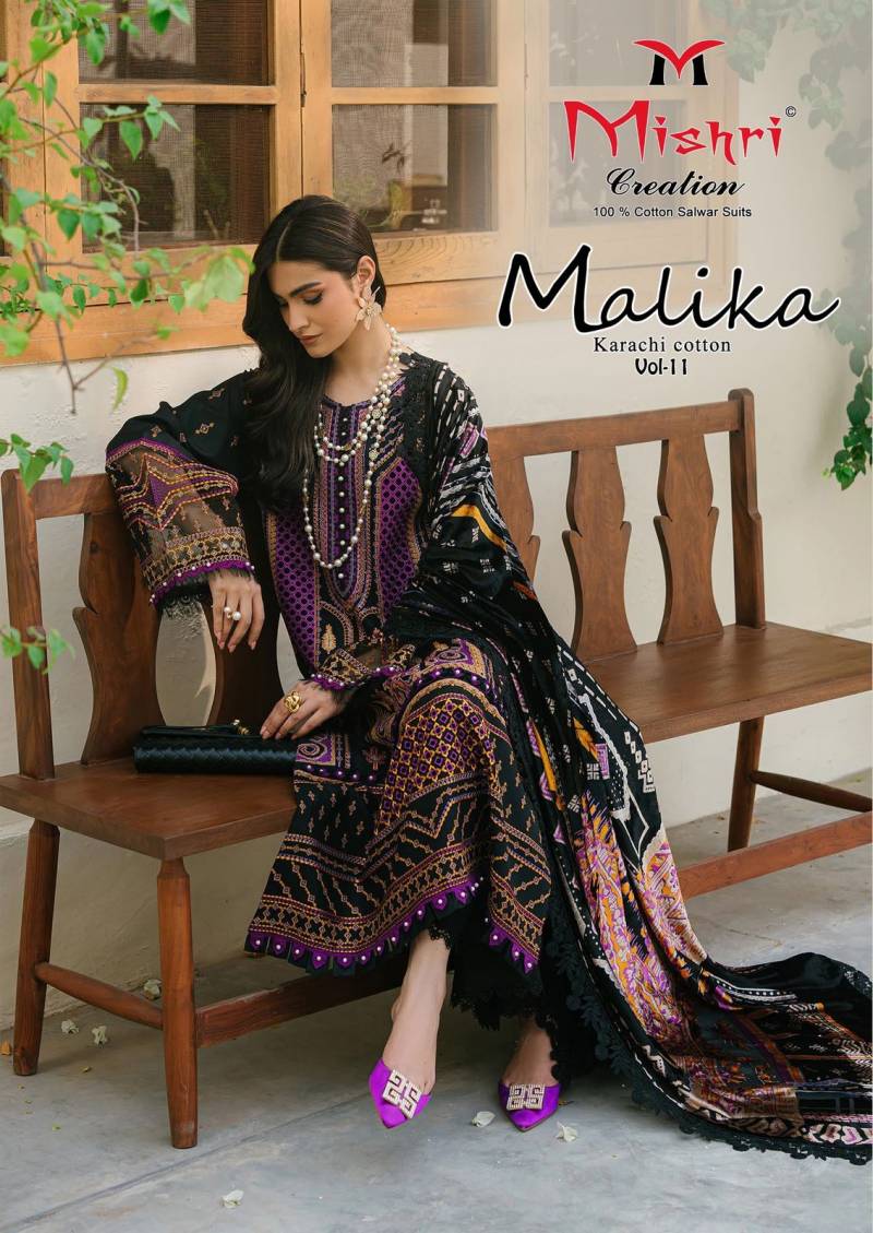 Mishri Malika Vol 11 Karachi Cotton Dress Material Collection