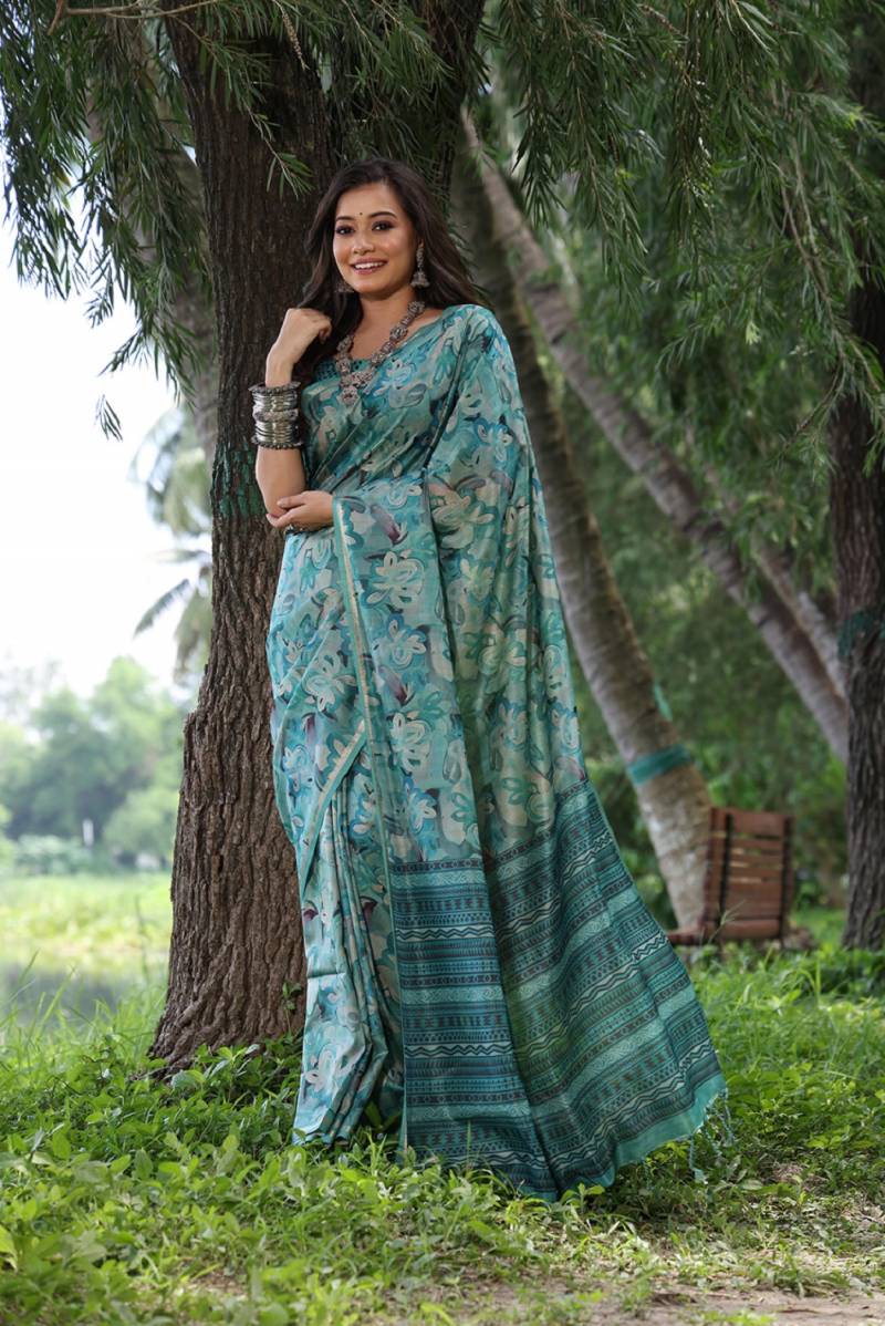 Jf 2172 77 Festive Wear Tussar Silk Saree Collection