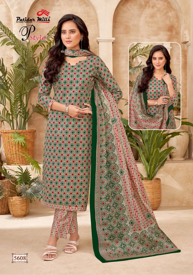 Patidar P Style Vol 56 Cotton Printed Dress Material Collection
