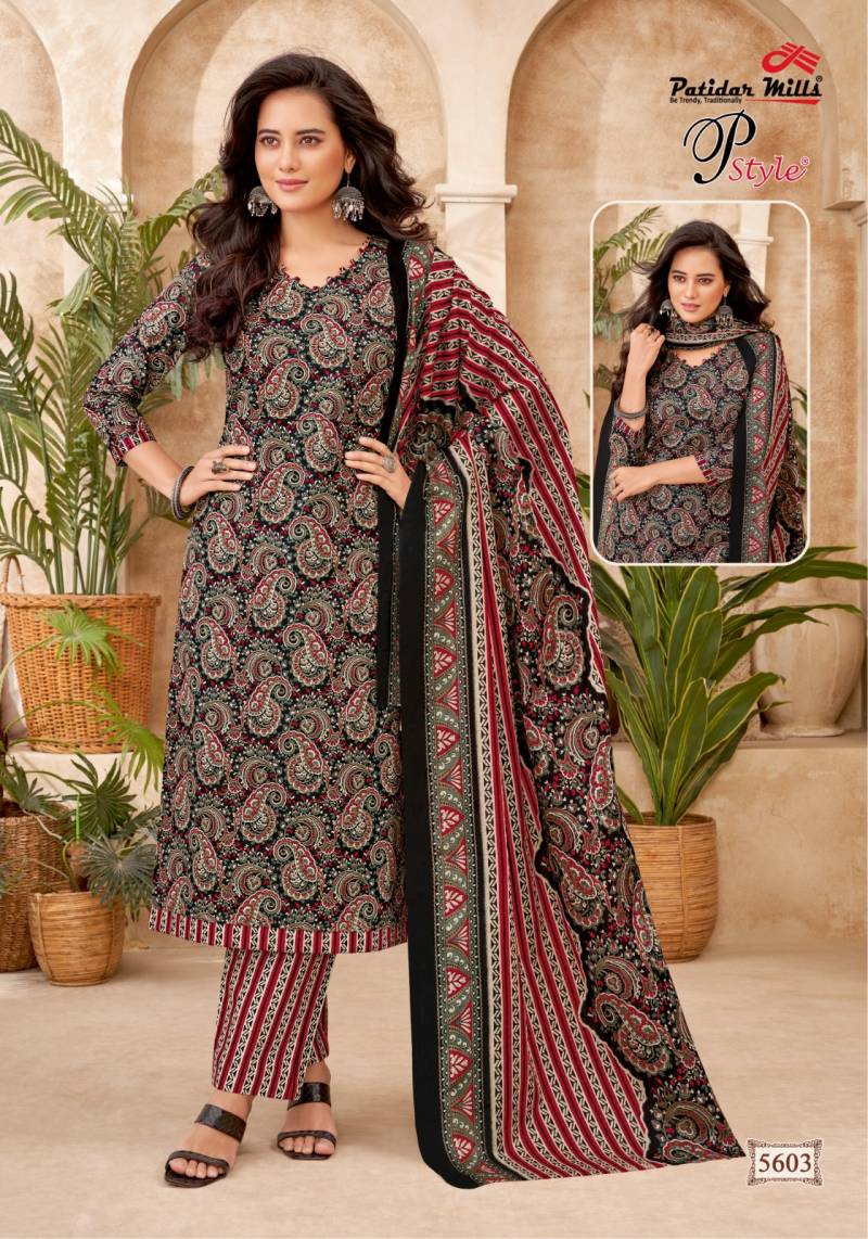 Patidar P Style Vol 56 Cotton Printed Dress Material Collection