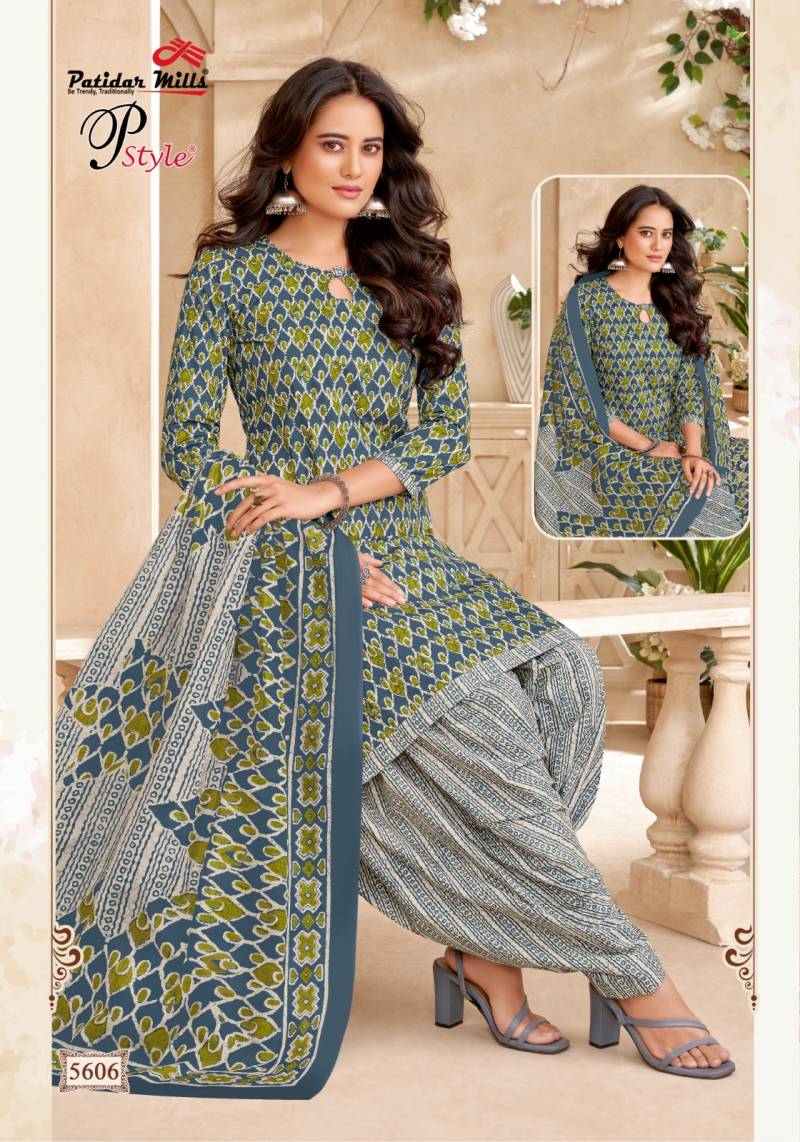 Patidar P Style Vol 56 Cotton Printed Dress Material Collection
