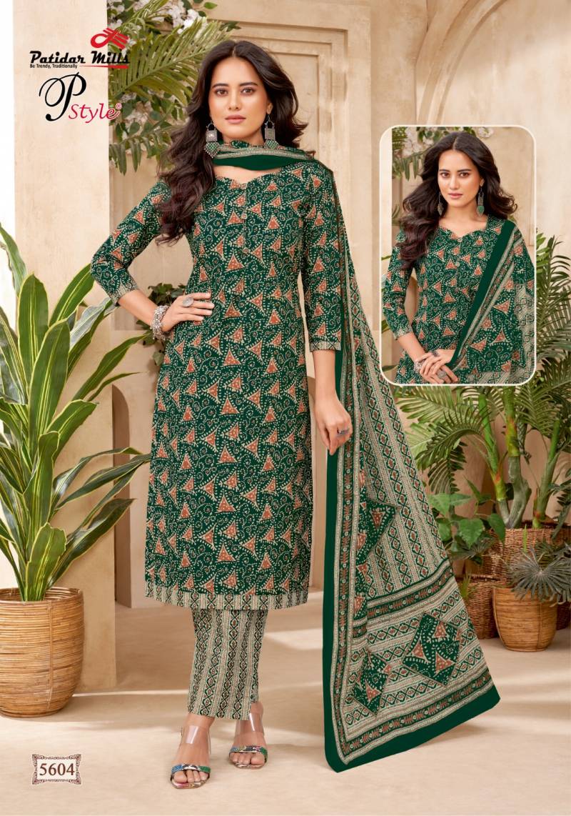 Patidar P Style Vol 56 Cotton Printed Dress Material Collection