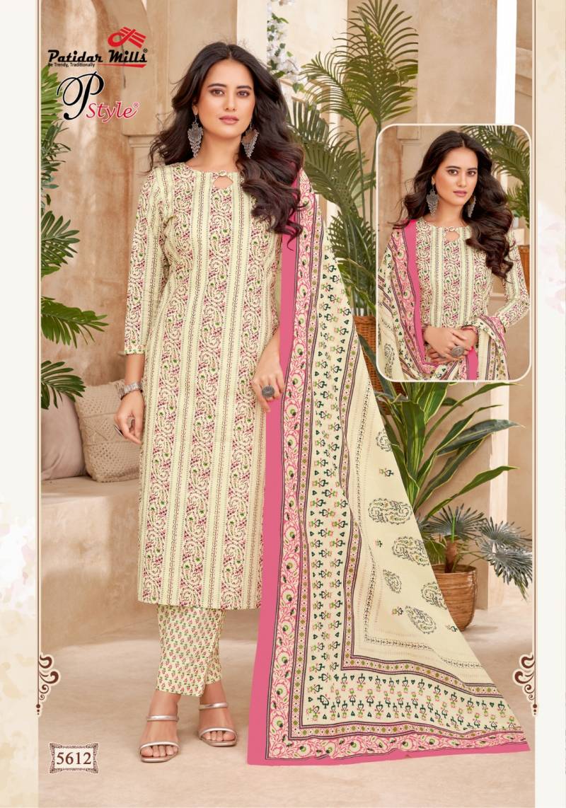 Patidar P Style Vol 56 Cotton Printed Dress Material Collection
