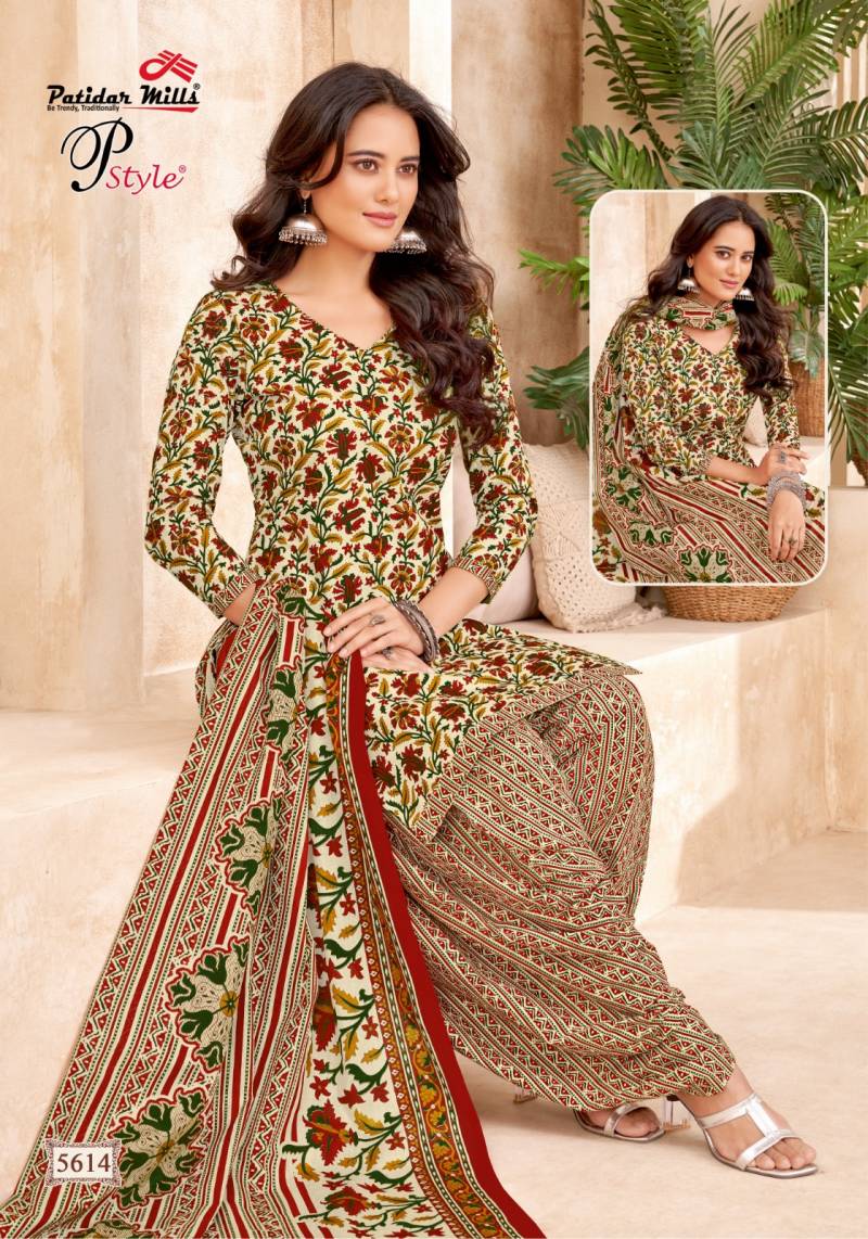 Patidar P Style Vol 56 Cotton Printed Dress Material Collection